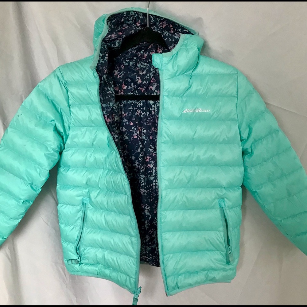 Eddie Bauer girls reversible coat.